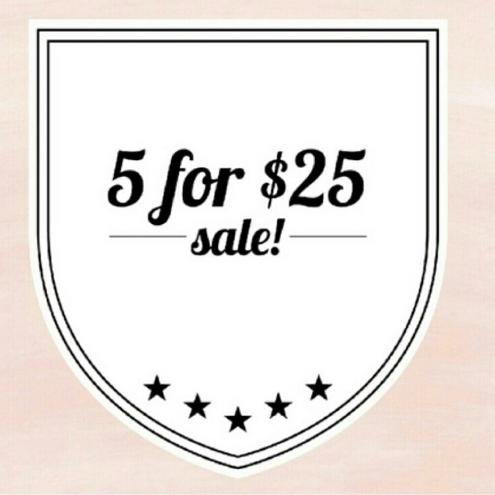 5 ⭐️ for $25!!